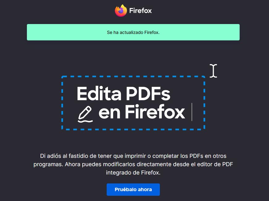 Cómo editar PDFs gratis con Firefox